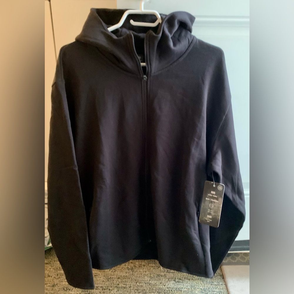 *NWT* CORY VINES Men’s Zip Up Sweater Size Large Black